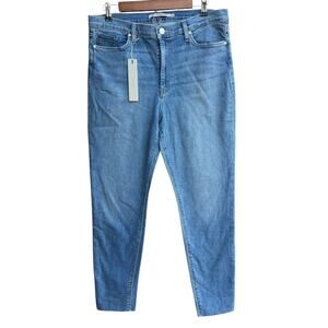 NWT Hudson Barbara 33 High Rise Super Skinny Ankle Cut-Off Denim